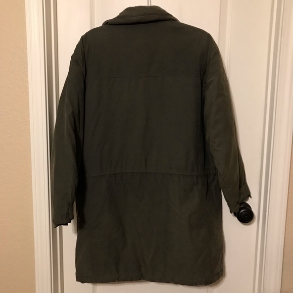 London Fog Hunter Green trench coat, size Medium - Picture 12 of 12
